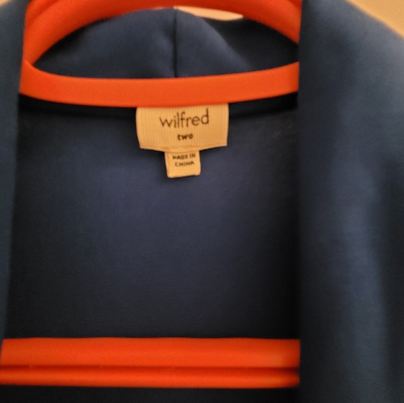 Wilfred Blue Wrap Dress - Picture 6 of 7